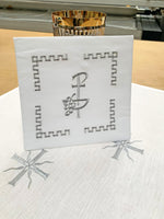 Mass Linen Set with Grey Embroidery - SO050