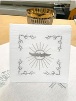 Mass Linen Set with Grey Embroidery - SO072