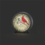 LED Cardinal Memorial Stained Glass Plaque - LI11475