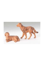 2PC Set Dog Figure 5" Fontanini - LI54028-Inspirational Gifts-Fontanini-Michigan Church Supply