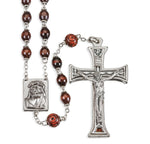 Maroon Palisander Bead Rosary - TA01282MR