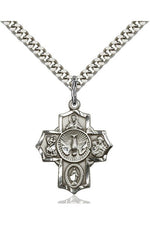 5-Way Medal - FN2090-Jewelry-Bliss Mfg-Sterling Silver-Michigan Church Supply