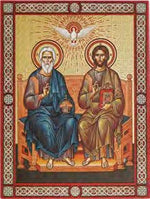 Holy Trinity wood plaque-TA522-5053