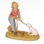 Zeke Boy with pig 5"Fontanini - LI54128