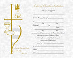Order of Christian Initiation of Adults OCIA Certificate - FQXB509