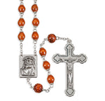 Natural Palisander Wood Bead Rosary - TA01582NT