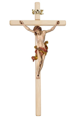 Light Leonardo Crucifix with Red Colored Cloth - MX703000HR