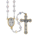 Tin Cut Crystal Rosary - TA722SCRGS