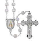 Tin Cut Crystal Rosary with Silver - TA724SCR