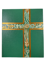 Ceremonial Binder - Green with Copper Foil - AN006586
