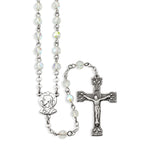 Crystal Aurora Borealis Bead Rosary - TA01115CR