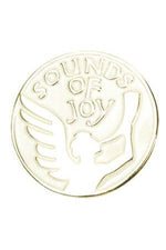A Joyful Sound Lapel Pin White - XWB80-Jewelry-Terra Sancta-Michigan Church Supply
