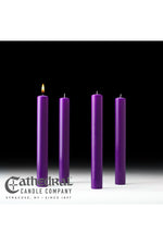 Advent Candle Sets - 4 Purple - 1-1/2" Diameter - GG8211/8213-Church Life-Cathedral Candle-1-1/2" x 12" (51% Beeswax) GG82112404-Michigan Church Supply