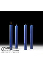 Advent Candle Sets - 4 Sarum Blue - 1-1/2" Diameter - GG8211/8213-Church Life-Cathedral Candle-1-1/2" x 12" (51% Beeswax) GG82112304-Michigan Church Supply