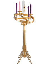 Advent Wreath - QF51FAW15-Church Life-Empire Bronze-Combination-Michigan Church Supply