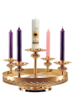 Advent Wreath - QF90AD68-Church Life-Empire Bronze-Combination Satin-Michigan Church Supply