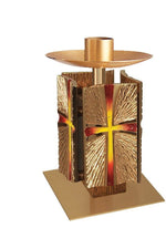 Altar Candlestick - QF21C55-Church Life-Empire Bronze-Enamel Color Filled-Michigan Church Supply
