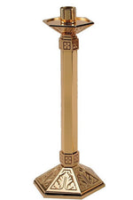 Altar Candlestick - QF99C42-Church Life-Empire Bronze-10"-Satin-Michigan Church Supply