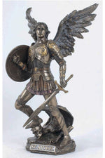 Archangel Michael Statue - ZWSR74700-Inspirational Gifts-Goldscheider of Vienna-Michigan Church Supply