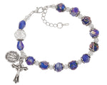 Blue Crystal Rosary-UZBR357