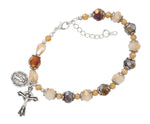Amber/Cream Bracelet-UZBR359