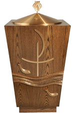 Baptismal Font - QF64BF22-Church Life-Empire Bronze-Michigan Church Supply