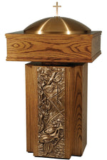 Baptismal Font - QF75BF18-Church Life-Empire Bronze-Michigan Church Supply