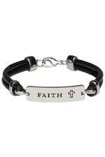 Bar Faith Bracelet - HSMM3020FA-Jewelry-H. J. Sherman-Michigan Church Supply