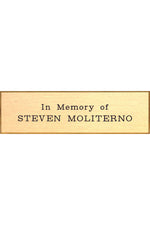 Brass Memorial Plate-RUBR-3-Church Life-Flynn MFG-Michigan Church Supply