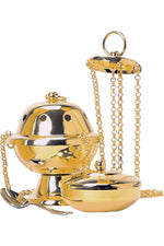 Censer and Boat - MIK1001-Church Life-Koley-24k Gold Plated-Michigan Church Supply