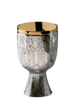 Chalice and Dish Paten-EW2948-Church Life-Molina/Artistic Silver-Brass Silver Plated-Michigan Church Supply
