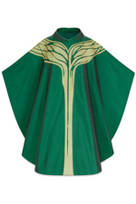 Chasuble "Albero della Vita" - Green - WN5096-Church Life-Art Studio Slabbinck-Michigan Church Supply