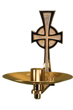 Consecration Candle Holder - QF40CCH76-Church Life-Empire Bronze-Satin-Michigan Church Supply