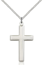 Cross Medal - FN2190-Jewelry-Bliss Mfg-Sterling Silver-Michigan Church Supply