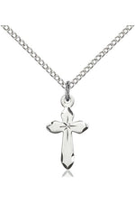 Cross Medal - FN2529-Jewelry-Bliss Mfg-Sterling Silver-Michigan Church Supply