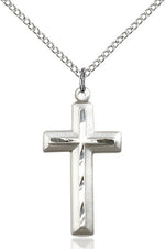 Cross Medal - FN6000-Jewelry-Bliss Mfg-Sterling Silver-Michigan Church Supply