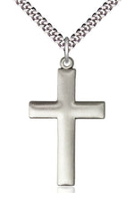 Cross Medal - FN6257-Jewelry-Bliss Mfg-Sterling Silver-Michigan Church Supply