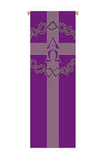 Crown of Thorns, Alpha-Omega Banner - WN7155-Church Life-Art Studio Slabbinck-Michigan Church Supply