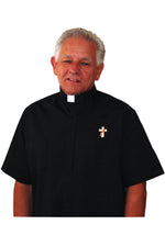 Deacon Symbol on Black Short Sleeve Shirt - SL8530