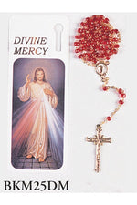 Divine Mercy Bookmark with Rosary - WSBKM25DM-Inspirational Gifts-San Francis-Michigan Church Supply