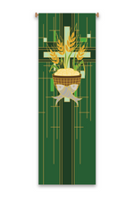 Eucharistic Symbol Banner - WN7516-Church Life-Art Studio Slabbinck-Michigan Church Supply