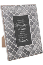Exquisitely Embossed Grey Moroccan Frame - Friends - GPEQF12SGM-Inspirational Gifts-Cottage Garden-Michigan Church Supply