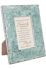 Exquisitely Embossed Teal Frame - Angel Prayer - GPEQF11ST-Inspirational Gifts-Cottage Garden-Michigan Church Supply