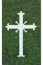 Fleur-de-lis Cross - MIK4157-Inspirational Gifts-Koley-Michigan Church Supply