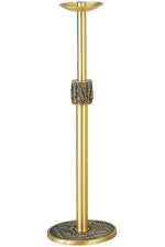 Floor Candlestick - QF57FC57-Church Life-Empire Bronze-Satin-Fixed-Michigan Church Supply