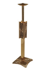 Floor Candlestick - QF75FC18-Church Life-Empire Bronze-Satin-Fixed-Michigan Church Supply