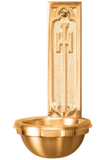 Holy Water Font-JL2540-83B-Church Life-Progressive Bronze-High Polish-Michigan Church Supply