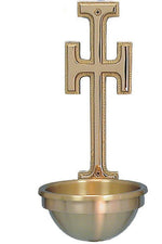 Holy Water Font - QF40HWF13-Church Life-Empire Bronze-3" Bowl-Michigan Church Supply