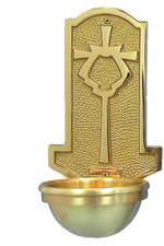 Holy Water Font - QF40HWF21-Church Life-Empire Bronze-3" Bowl-Michigan Church Supply