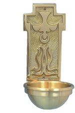 Holy Water Font - QF40HWF87-Church Life-Empire Bronze-3" Bowl-Michigan Church Supply